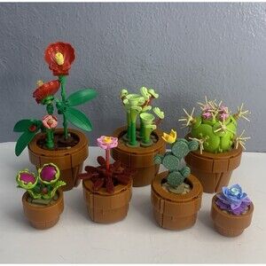 Lego 10329 Icons Botanical Collection Tiny Plants Incomplete 7 Plants Floral